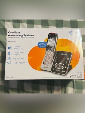 AT&T DECT 6.0 CRL32102 Cordless Phone W/Digital Answering System New